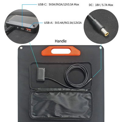 لوحة طاقة شمسية قابلة للطي تعمل بالطاقة الشمسية شاحن بطارية 80 واط 100 واط 160 واط