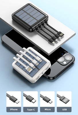 شاحن للطاقة الشمسية فائق النحافة بسعة 10000 مللي أمبير في الساعة لشحن بنك الطاقة