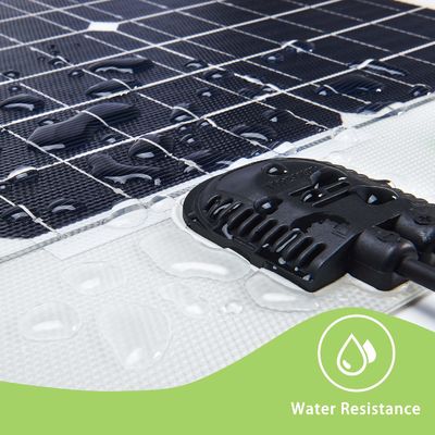 الألواح الشمسية الرقيقة المرنة 12 فولت 24 فولت لوحة شمسية أحادية البلورية قابلة للانحناء 100 وات