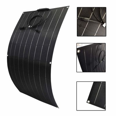 قابل للانحناء 12V 100W لوحة شمسية أحادية البلورية مرنة