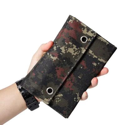 الألواح الشمسية المحمولة القابلة للطي المقاومة للماء 15W USB لبطارية الهاتف الخليوي