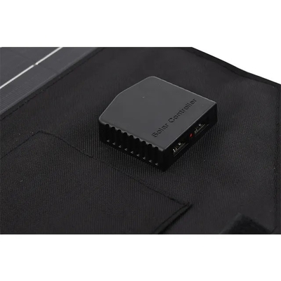 شاحن طاقة شمسية صغير محمول يعمل بالطاقة الشمسية 15 وات قابل للطي مع USB مزدوج للهواتف وأجهزة الكمبيوتر المحمولة
