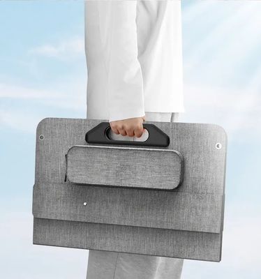 لوحة شمسية صغيرة قابلة للطي 100 وات قابلة للشحن ، مقاومة للماء ، سوداء بالكامل