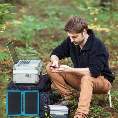 لوحة شمسية قابلة للطي محمولة شاحن طاقة 10W للتخييم سفر المشي لمسافات طويلة