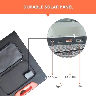 الصين مصنعين رخيصة الثمن 60W 100W 150W 200W الألواح الشمسية المحمولة قابلة للطي للتخييم في الهواء الطلق