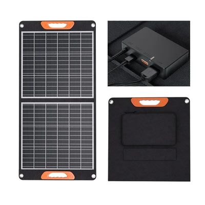 60W 100W 150W لوحات شمسية قابلة للطي محمولة 200W للتخييم في الهواء الطلق