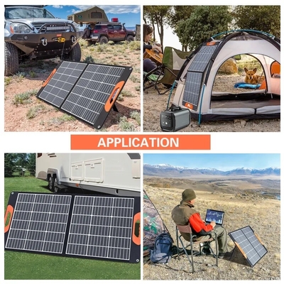 الصين مصنعين رخيصة الثمن 60W 100W 150W 200W الألواح الشمسية المحمولة قابلة للطي للتخييم في الهواء الطلق