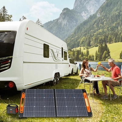 الصين مصنعين رخيصة الثمن 60W 100W 150W 200W الألواح الشمسية المحمولة قابلة للطي للتخييم في الهواء الطلق