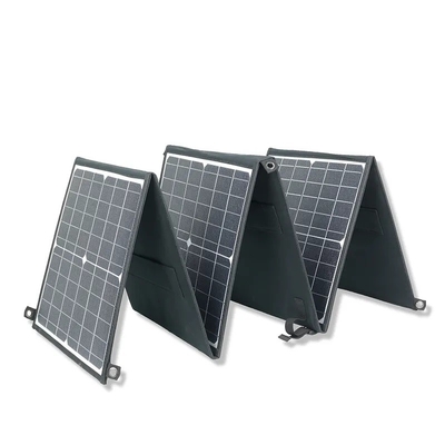 جودة عالية المحمولة Sunpower 6 أضعاف ETFE 60W 110W 220W حقيبة يد لوحة للطاقة الشمسية قابلة للطي شاحن محطة الطاقة الشركة المصنعة