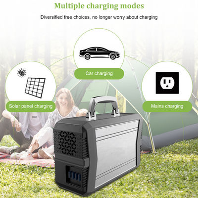 نظام مولد الطاقة الشمسية المحمولة في الهواء الطلق 300 واط 96000 مللي أمبير في الساعة موجة جيبية نقية