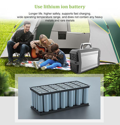 نظام مولد الطاقة الشمسية المحمولة في الهواء الطلق 300 واط 96000 مللي أمبير في الساعة موجة جيبية نقية