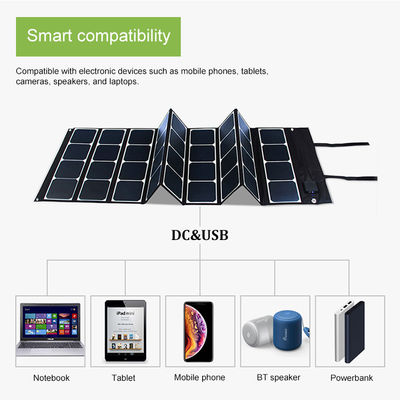 120 وات شاحن بطارية لوحة شمسية بطارية 12 فولت للتخييم في الهواء الطلق