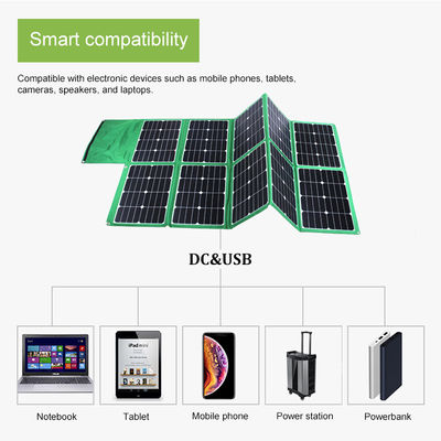 300W قابلة للطي لوحة للطاقة الشمسية شاحن للطاقة الشمسية لمحطة طاقة البطارية 18V