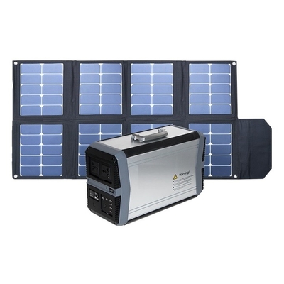 1000W بطارية ليثيوم أيون MPPT المحمولة مولد محطة الطاقة الشمسية للمنزل