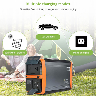 110V 220V Li Ion Power Station Bank الطاقة الشمسية مولد 1000W
