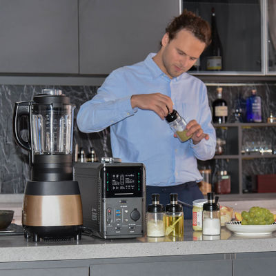 طقم بطارية لوحة مولد تعمل بالطاقة الشمسية بتيار متردد DC محمول 1000 وات