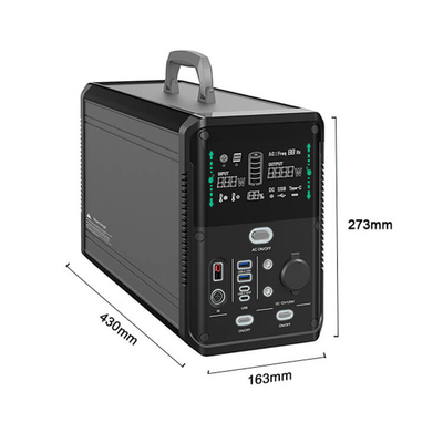 1000W 2000W Li Ion Power Station الطوارئ تعمل بالطاقة الشمسية مولد صغير للخارجية