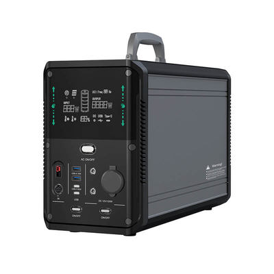 1500w 1380Wh مولد للطاقة الشمسية المحمولة في الهواء الطلق للتخييم الرئيسية الطوارئ إمدادات الطاقة