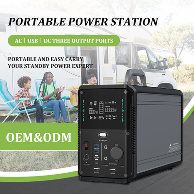 1500w 1380Wh مولد للطاقة الشمسية المحمولة في الهواء الطلق للتخييم الرئيسية الطوارئ إمدادات الطاقة