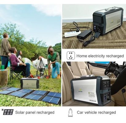 532wh BMS Battery Mobile مولد الطاقة الشمسية محطة الطاقة المحمولة 500W