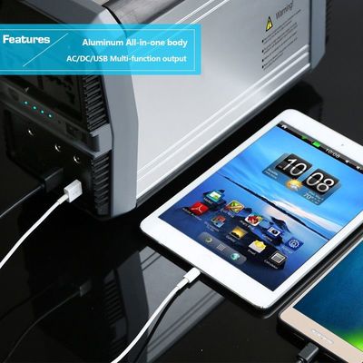 بطارية ليثيوم قابلة للشحن AC مولد محطة طاقة محمولة لحالات الطوارئ للسيارة 300W