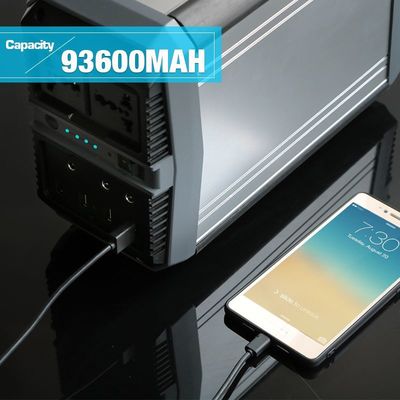 300W الشمسية شحن مولد الطاقة الليثيوم 220 فولت منافذ التيار المتردد