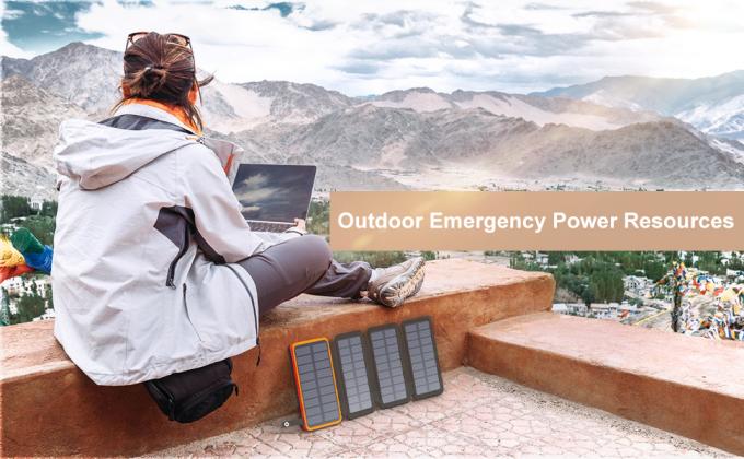 OEM 25000mAh 6W تعمل بالطاقة الشمسية لوحة شاحن بنك الطاقة للهاتف المحمول 6